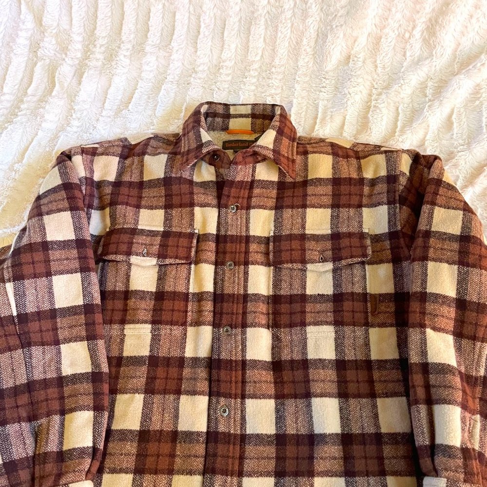 THICK PLUSH - TIMBERLAND SHIRT JACKET SOOOO WARM & WONDERFUL